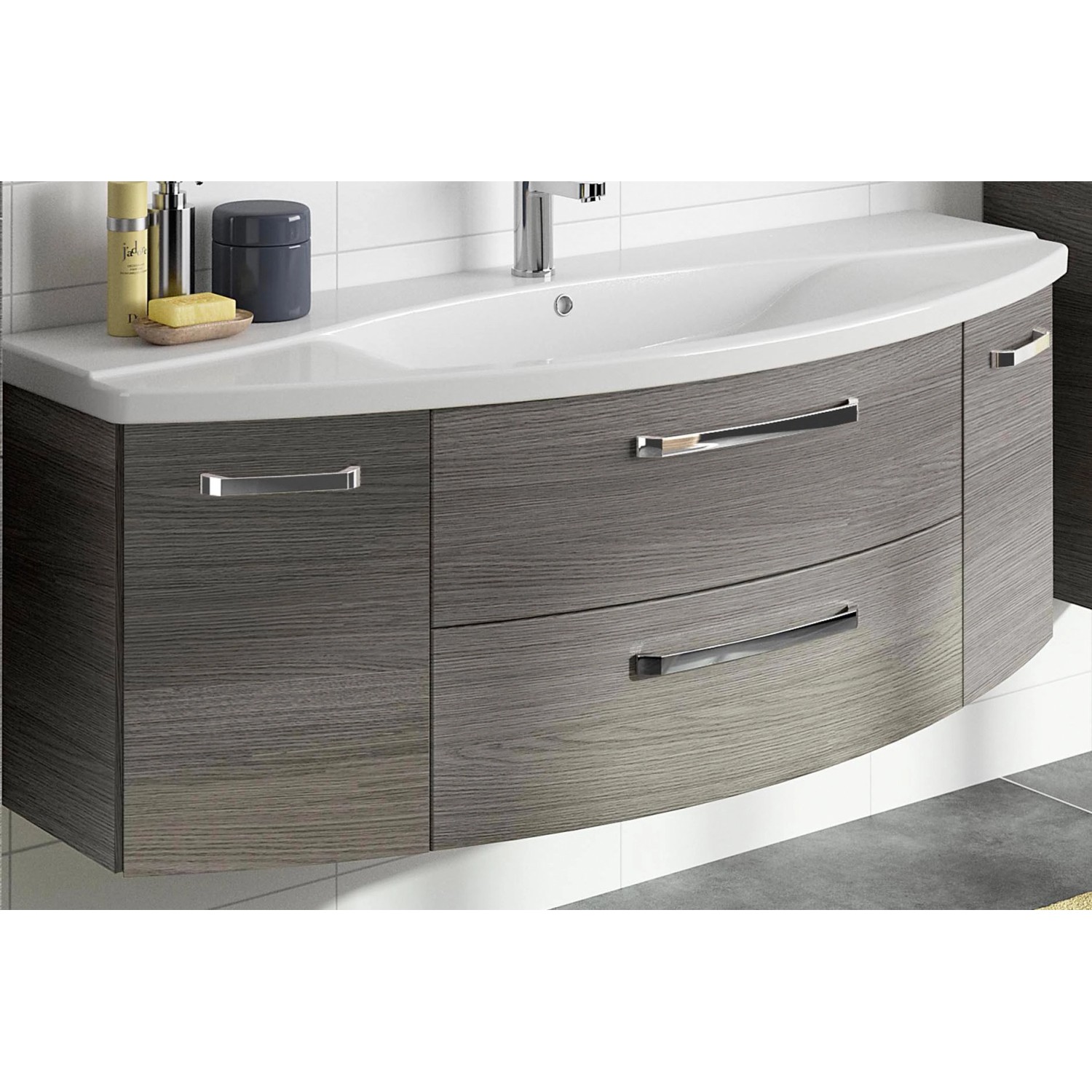 Pelipal Waschbeckenunterschrank 140 cm Serie 4010 Graphit Struktur quer Pelipal Waschbeckenunterschrank 140 cm Serie 4010 Graphit Struktur quer von Pelipal