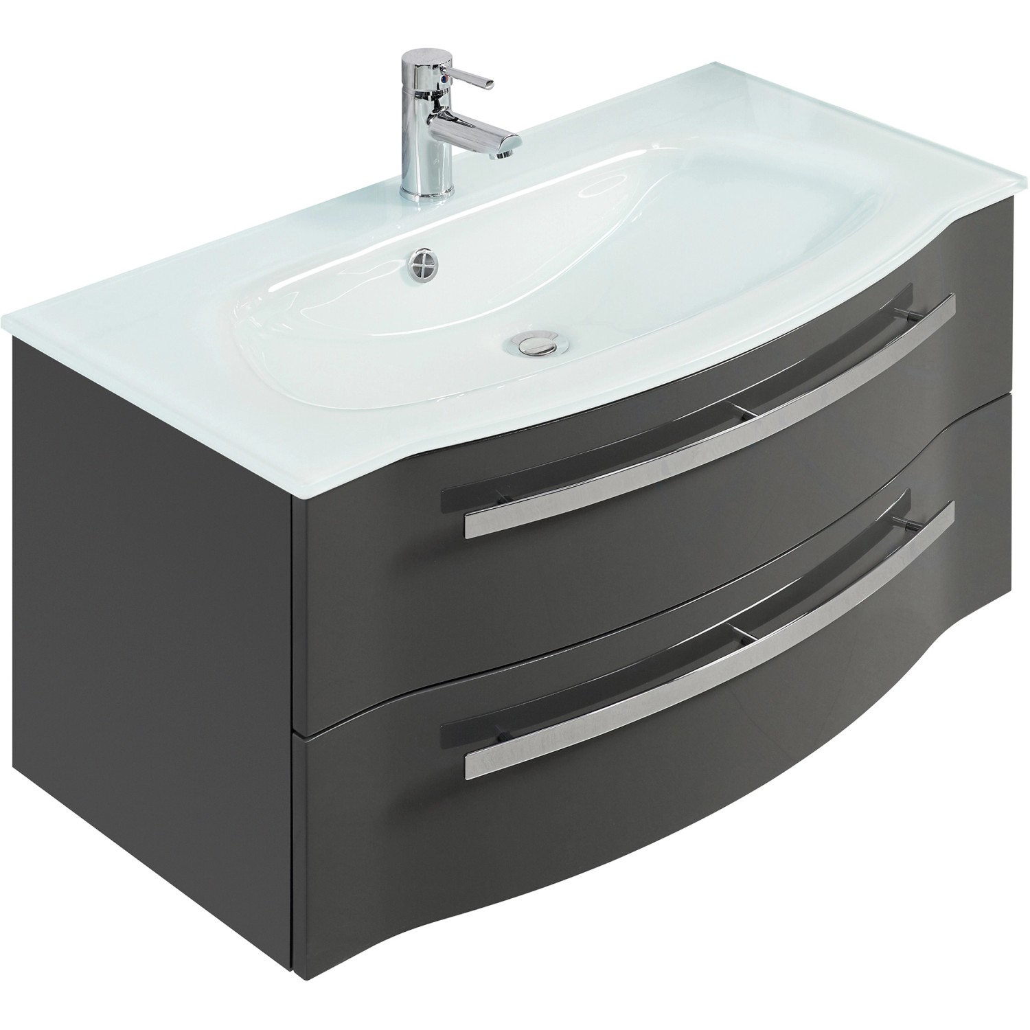 Pelipal Waschbeckenunterschrank 90 cm Serie 4005 Steingrau hochglänzend Pelipal Waschbeckenunterschrank 90 cm Serie 4005 Steingrau hochglänzend von Pelipal