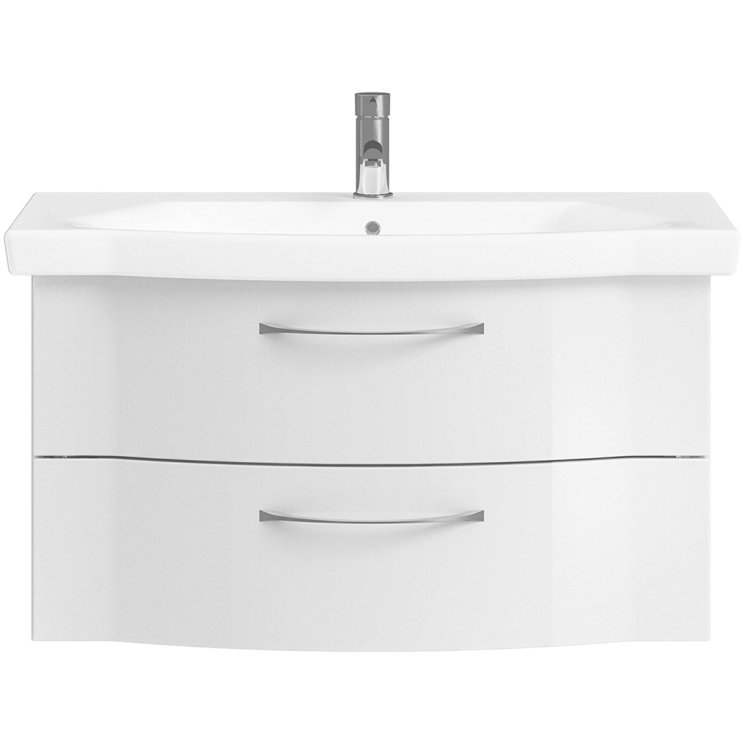 Pelipal Waschbeckenunterschrank Quantum 03 Weiß Hochglanz 90 cm von Pelipal