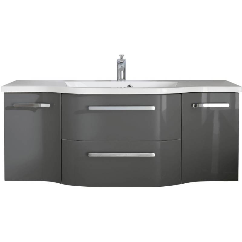 Pelipal Waschbeckenunterschrank Quantum 04 Anthrazit 126 cm von Pelipal