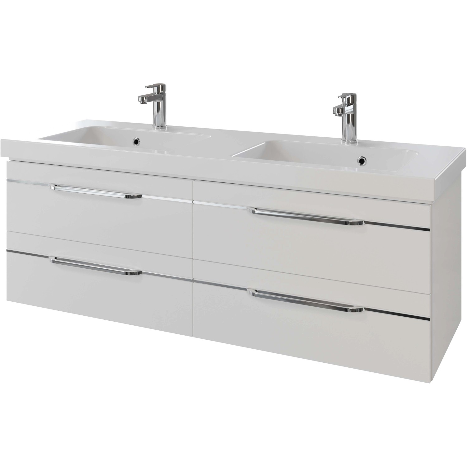 Pelipal Waschbeckenunterschrank Quantum 05 Weiß Hochglanz 144 cm von Pelipal