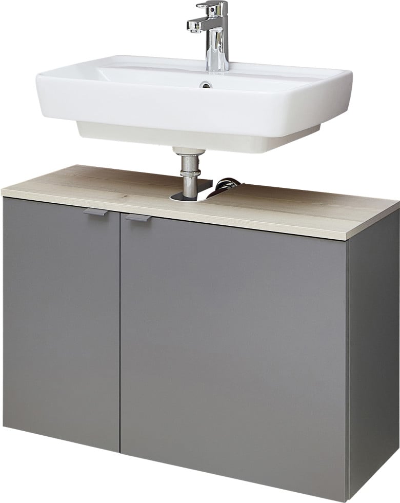 Pelipal Waschbeckenunterschrank Quickset 394 Quarzgrau/Akzent Polar Pinie 60 cm von Pelipal