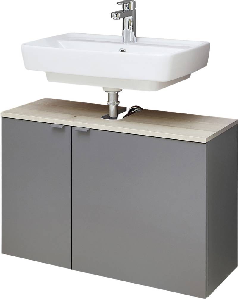 Pelipal Waschbeckenunterschrank Quickset 394 Quarzgrau/Akzent Polar Pinie 60 cm von Pelipal