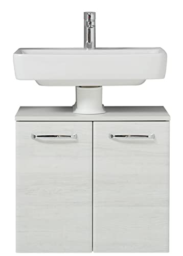 Pelipal Waschbeckenunterschrank Quickset 936 in Eiche Weiß quer Nachbildung, 60 cm breit | Waschbeckenschrank ohne Waschbecken mit 2 Türen Pelipal Waschbeckenunterschrank Quickset 936 in Eiche Weiß quer Nachbildung, 60 cm breit | Waschbeckenschrank ohne Waschbecken mit 2 Türen von Pelipal