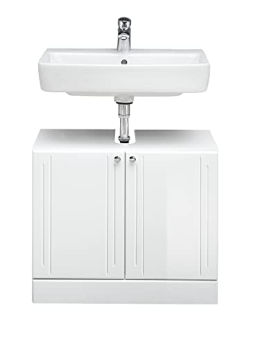 Pelipal Waschbeckenunterschrank Quickset 955 in Weiß Hochglanz, 65 cm breit | Waschbeckenschrank ohne Waschbecken mit 2 Türen von Pelipal