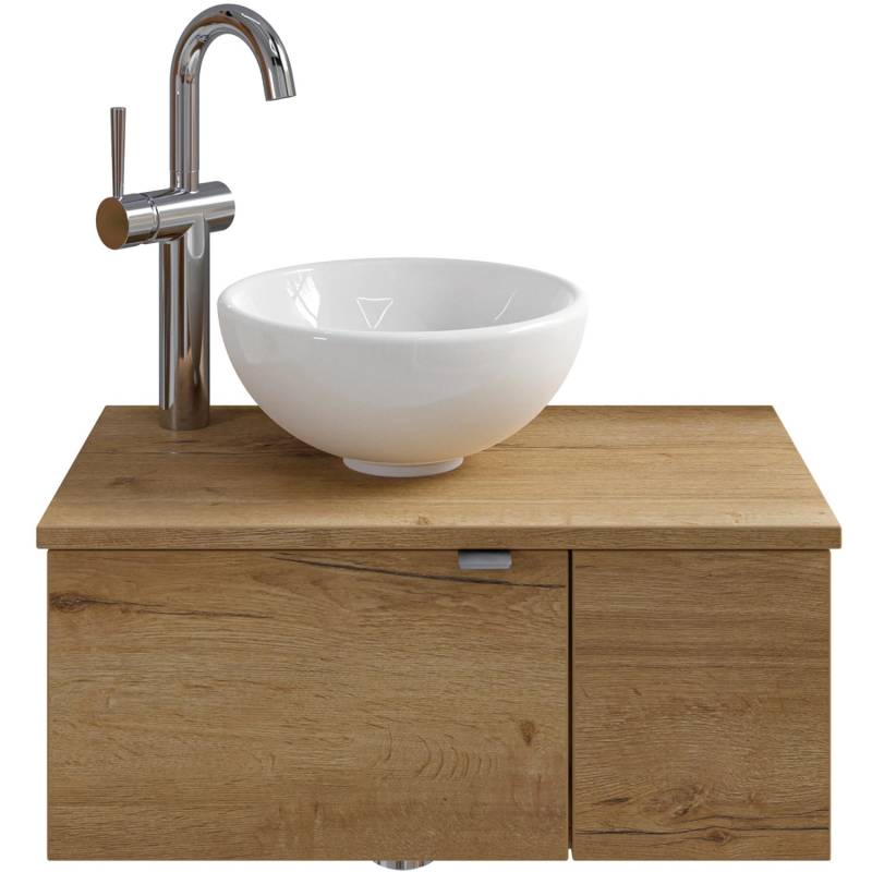 Pelipal Einzelwaschtisch Serie 6915 61 cm Eiche mit Softclose von Pelipal