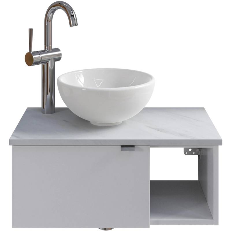 Pelipal Einzelwaschtisch Serie 6915 61 cm Weiß mit Softclose von Pelipal