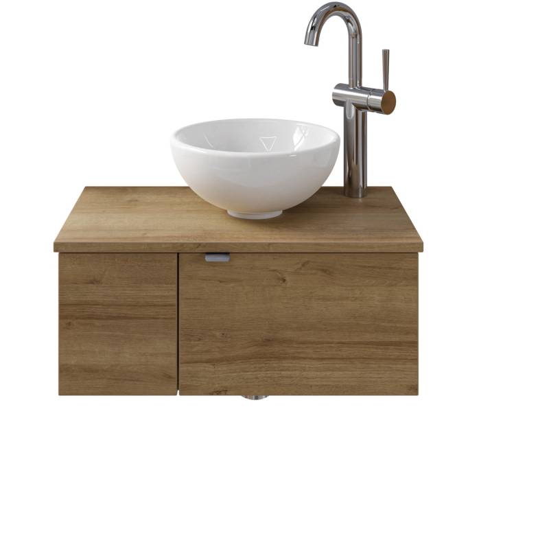 Pelipal Waschtisch-Set Serie 6915 Riviera Eiche 2 Türen Anschlag R 61 cm von Pelipal