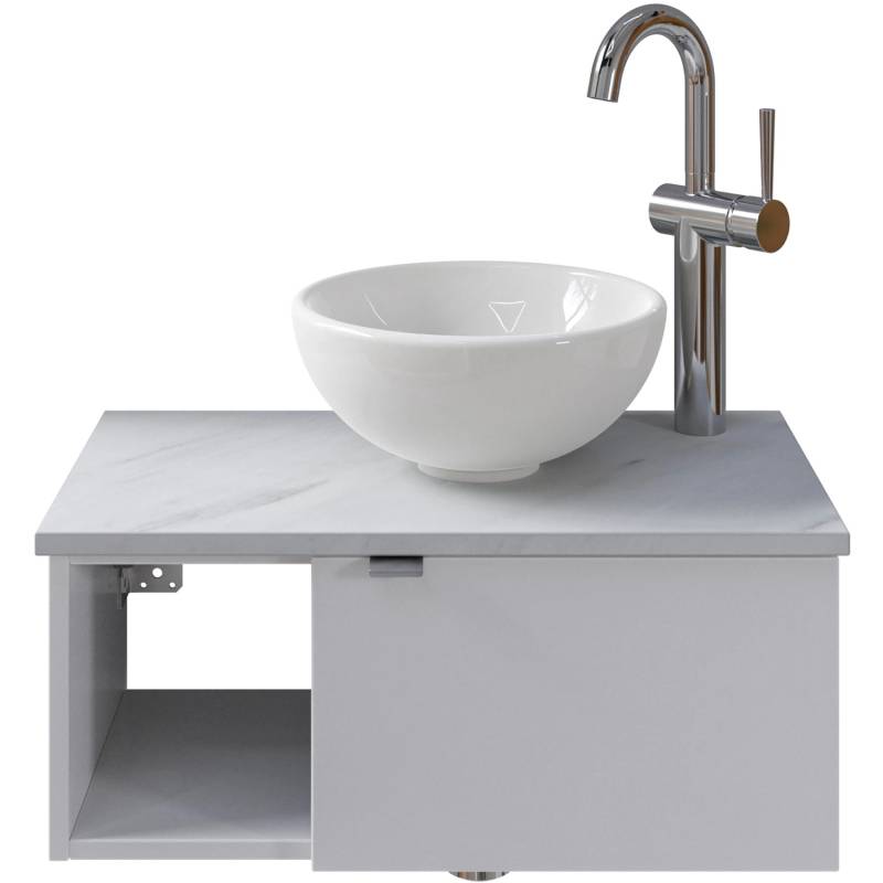 Pelipal Einzelwaschtisch Serie 6915 61 cm Weiß mit Softclose von Pelipal