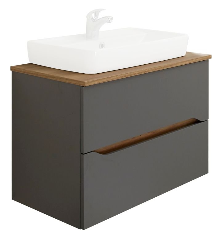 Pelipal Waschtischunterschrank Capri in quarzgrau ca. 72 cm breit von Pelipal