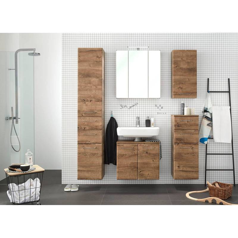home24 Waschbeckenunterschrank 60 x 53 x 33cm Braun/Eiche Dunkel Dekor home24 Waschbeckenunterschrank 60 x 53 x 33cm Braun/Eiche Dunkel Dekor von home24