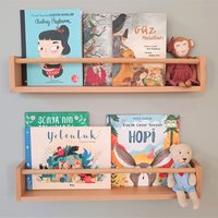 Wand-Bücherregal, Kinder-Bücherregal, Holz-Bücherregal, Kinderzimmer Kinder-Bücherregal von PelitDesign