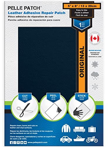 Pelle Patch - Ledersitz Reparatur Set Auto - In 25 Farben erhältlich - Original 13cm x 20cm - Mittelblau Pelle Patch - Ledersitz Reparatur Set Auto - In 25 Farben erhältlich - Original 13cm x 20cm - Mittelblau von Pelle Patch