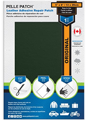 Pelle Patch - Reparatur Set Kunstleder - In 25 Farben erhältlich - Original 13cm x 20cm - Mittelgrün Pelle Patch - Reparatur Set Kunstleder - In 25 Farben erhältlich - Original 13cm x 20cm - Mittelgrün von Pelle Patch