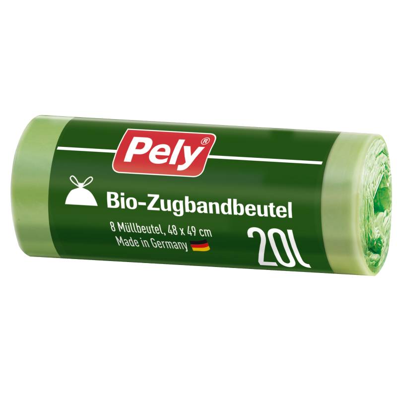 Pely Bio-Zugbandbeutel 20 Liter 8 Stück von Pely