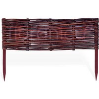 Floranica Beeteinfassung aus Weide Weidenzaun 1 Stück 40cm x 60cm Rasenkante Gartenzaun von Floranica