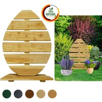 Floranica Osterfigur aus Holz Osterei Figur für draußen und drinnen 68 cm Hoch Natur Floranica Osterfigur aus Holz Osterei Figur für draußen und drinnen 68 cm Hoch Natur von Floranica