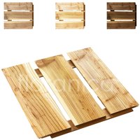 Floranica Holzterrassenplatten 1 Stück 30x30 cm Imprägniertes Lärchenholz Natur Boden für die Sauna von Pemicont