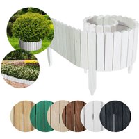 Rollborder Flexibler Holzzaun Rolborder Beeteinfassung Rasenkante Gartenzaun von Floranica
