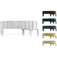 Floranica Rollborder II Flexibler Holzzaun 203cm Höhe: 30cm Weiß Imprägniert Kiefernholz von Floranica