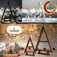 Floranica Handgemacht  Holz Baum Weihnachtsbaum Tannenbaum - 2er-Set - Unbehandelt von Floranica