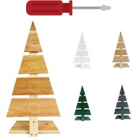 Floranica Weihnachtsdeko Weihnachtsbaum Lärchenholz Höhe 59 cm Fußbreite 27 cm Natur Holzweihnachtsb von Pemicont