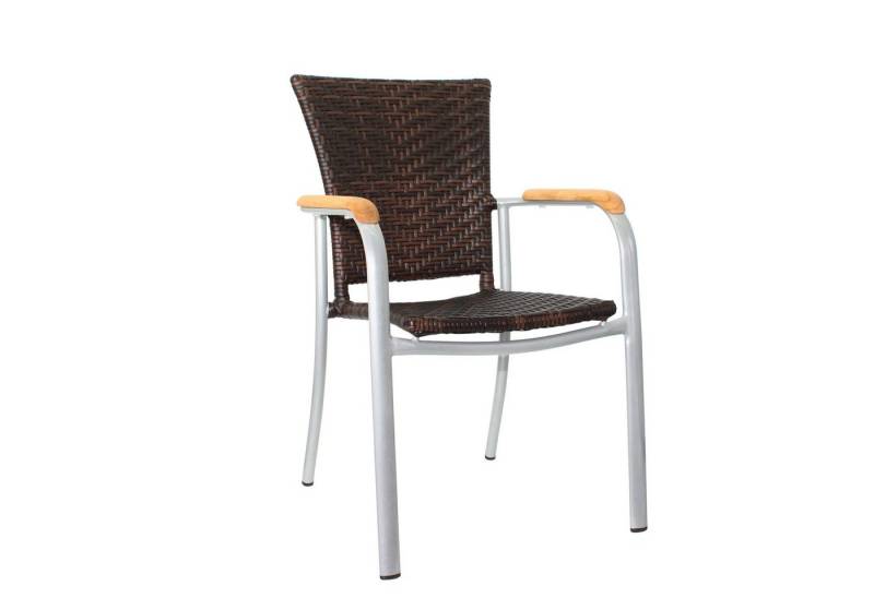 pemora Gartenstuhl Terrassenstuhl Outdoor-Stuhl Bistrostuhl mit Armlehnen NELLI von Pemora