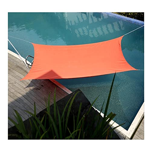 2.5x3m Sun Shade Sails Canopy with Free Rope Rectangle Sunscreen Awning UV Block Heavy Duty Sunshade Cover Net Waterproof for Garden Patio Outdoor Facility and Activities, Orange PenKee von PenKee