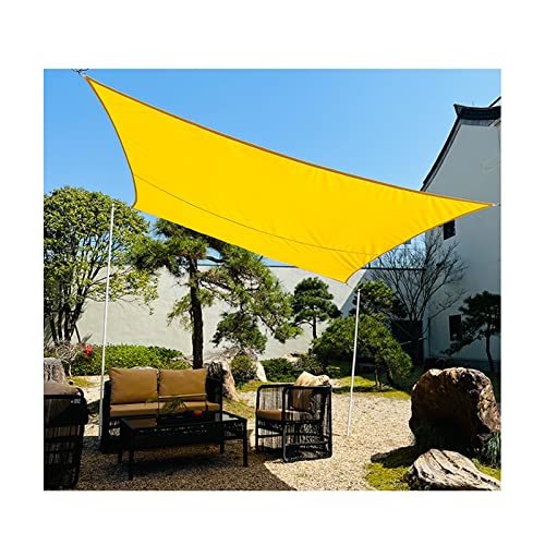 3x5m Yellow Sun Shade Sail Rectangle Canopy Sunscreen Fabric Sunblock Shade Cloth with Free Rope UV Block for Carport Patio Outdoor Garden Balcony, Multiple Sizes PenKee von PenKee