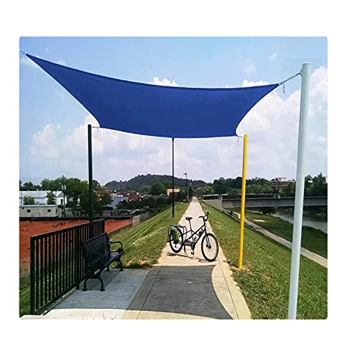 Garden Sail Rectangle Sun Shade Sail, Waterproof Sunscreen Awning 2m 3m 4m 5m 6m Summer Garden Patio Outdoor Canopy Swimming Pool Carport Awning Sun-Shelter with Free Rope, Blue PenKee von PenKee