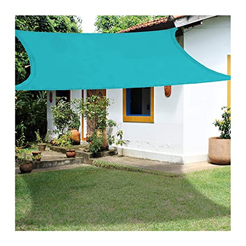 Shade Cloth 2x3m Sun Shade Sail Waterproof Rectangle Sunscreen Awning Canopy with Free Rope for Gazebo Garden Patio Beach, Various Sizes - Lake Blue PenKee von PenKee