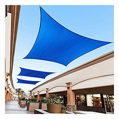 Shade Sails Waterproof Sun Shade Sail Awning Rectangle Square Sunshade Cover for Outdoor Gazebo Garden Patio with Rope Anti-UV Sunscreen, Blue Various Sizes 2m,3m,4m,5m PenKee von PenKee