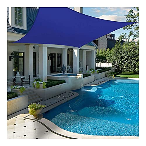 Sun Shelters Sun Shade Sail Rectangle 10'X16', 98% UV Block Waterproof Shade Cloth, Wind-Proof Sunscreen Awning Canopy for Outdoor Garden Patio, Blue, Various Sizes PenKee von PenKee