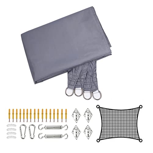 Sunshade Cloth Gray Sun Shade Sail Awning Canopy Rectangle 2x3m 4x6m Waterproof Sunscreen Anti-UV Sunshade Cloth with Free Rope and Hardware Kit, Perfect for Outdoor Garden Patio Pa PenKee von PenKee