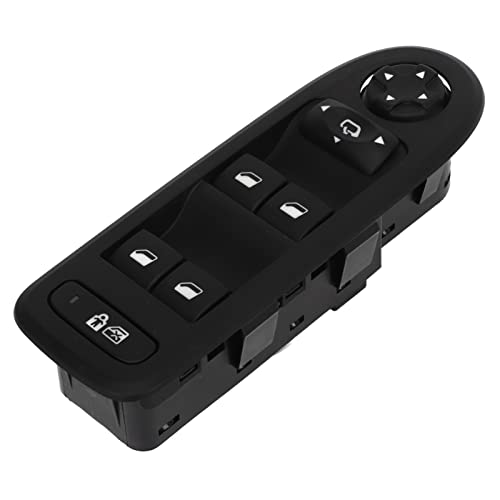 Fensterheberschalter, 96631328XT Master Fensterheberschalter vorne Links Fahrerseite Fenster Master Button Quick Response Fenstersteuerungen Schalter Ersatz für Peugeot 308 I 508 von PenRux