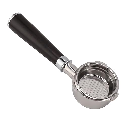 PenRux 58 Mm Bodenloser Nackter Siebträger, 3 Ohren 58 Mm Kaffee-Siebträger 58 Mm Bodenloser Siebträger mit Massivholzgriff für Barsetto-Kaffeemaschine (EIN Violettes Sandelholz) von PenRux