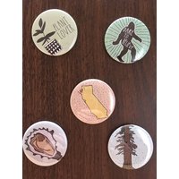Magnete - Illustrierte 1, 5 "Magnete von PenandPineShop