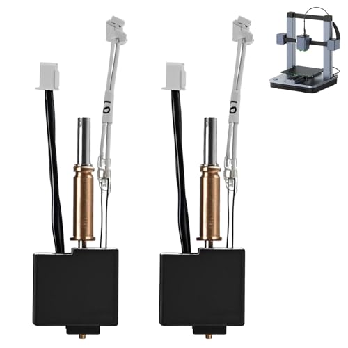 2 Stück Hotend Kit für Kobra 3 Hotend mit Ohne Kühlkörper - Hotend Ersatz Montage Druckkopf Extruder Zubehör mit Messing Düse 0.4 mm für Anycubic Kobra 3丨Kobra 3 Combo 3D Drucker Teile von Penbinmall