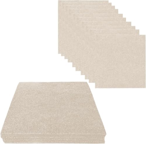 Teppichfliesen Selbstklebende, 30x30 cm Teppichboden, Einfach Zuschneidbar, Weicher Teppich Fliesen,Teppichfliesen für Wohnbereich, Büro und Küche – 10 Fliesen pro Box / 1 m² von Penbinmall