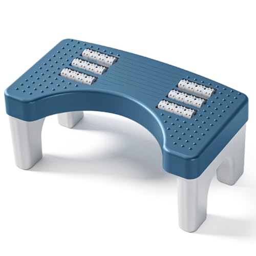 Toilettenhocker Erwachsene, Toilettenhocker Klappbar Hoch, Staubfrei und Rutschfest WC Hocker Erwachsene, Eingedickter Klohocker für Assist Relieve Verstopfung, Blähungen, Reizdarmsyndrom (Blau) von Penbinmall