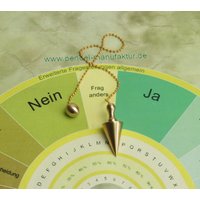 Kegel-Pendel Vs, Messing Vergoldet Kegel-Pendel Vs, Messing Vergoldet von PendelManufaktur