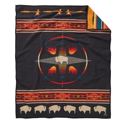 Pendleton Unisex Jacquard Blanket Robe Oxford/Big Medicine One Size von Pendleton