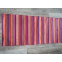 Vintage Tischläufer Fürs Esszimmer, Rote Und Violette Tischwäsche von Penelopesquilts