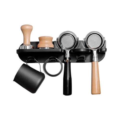 PengGengA 58mm Kaffee Siebträgerhalter Espresso Siebträgerhalter Kaffee Siebträger Wandaufbewahrung Rack für Kaffeewerkzeuge Kaffee Tamper Rack von PengGengA