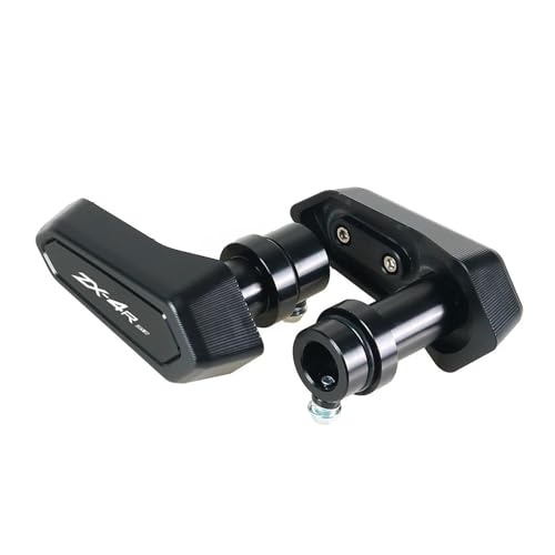 PengHuas Motorrad Rahmen Sturzschutz for Kawasaki ZX4R ZX4RR /SE ZX-25R 2019-2023-2024 Motorrad Anti-Drop Gummi Schieberegler Crash Schutz(ZX-4R SE-Black) von PengHuas