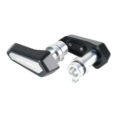 PengHuas Motorrad Rahmen Sturzschutz for Kawasaki ZX4R ZX4RR /SE ZX-25R 2019-2023-2024 Motorrad Anti-Drop Gummi Schieberegler Crash Schutz(ZX-4RR-Sliver) von PengHuas