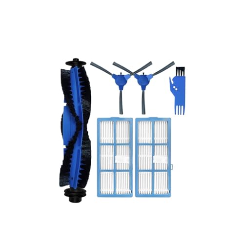 Ersatzzubehör Kompatibel mit Proscenic 850T Roboter-Staubsauger Ersatzteile Hauptseitenbürstenfilter Hepa-Mopp-Lappenabdeckung(Set E) von Pengchang