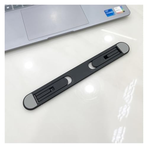 Faltbarer Laptop-Ständer, Notebook-Unterstützung, Basishalter, Laptop-Tablet-Riser-Halterung, universell(Black) von Pengchang
