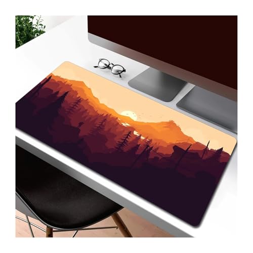 HD-Druck-Mauspad for Gamer, rutschfest, groß, for Computer, Kunst, Spiel, Büro, verlängertes Mauspad, Gummi-Tischmatte(EP010010 (16),400x900x2mm) von Pengchang