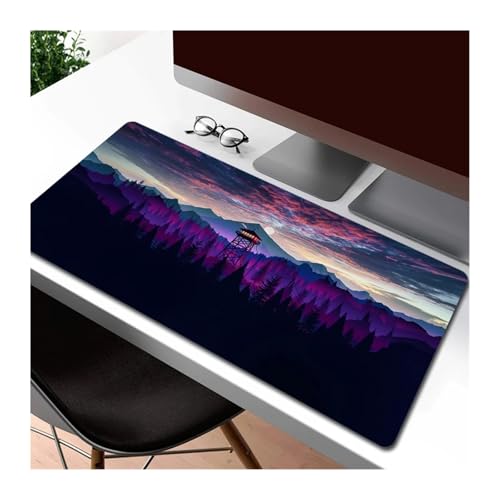 Pengchang HD-Druck-Mauspad for Gamer, rutschfest, groß, for Computer, Kunst, Spiel, Büro, verlängertes Mauspad, Gummi-Tischmatte(EP010010 (6),300x800x3mm) von Pengchang